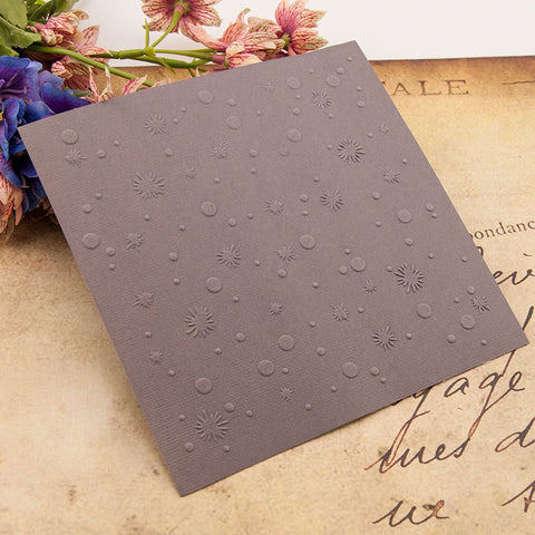 Inlovearts Fireworks and Dots Pattern Emboss Folder