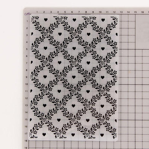 Inloveartshop DIY Diamond Heart Plastic Scrapbooking Emboss Folders