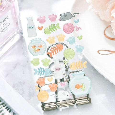 Hand-decorative Cute Little Stuffs Enamel Stickers