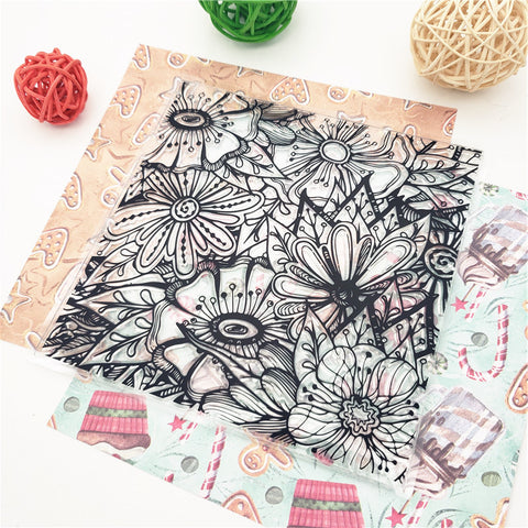 Inlovearts Dense Flowers Clear Stamps
