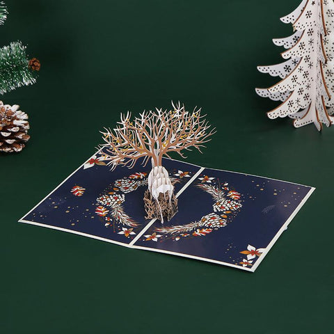Inloveartshop Christmas Elk 3D Greeting Card