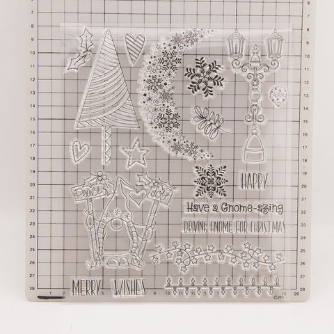 Inlovearts Merry Christmas Theme Dies with Stamps Set