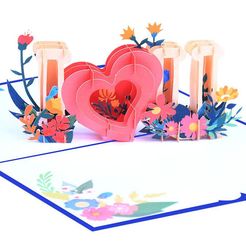 3D Pop Up Characters For Valentine's Day Card Card