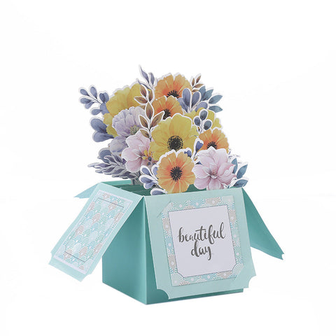3D Pop Up Bouquet For Teacher's Day Greeting Card