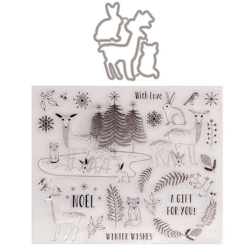 Inloveartshop Winter Series Dies with Stamps Set