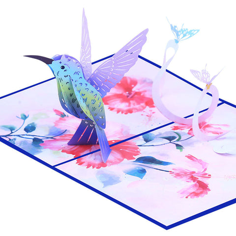 3D Pop Up Hummingbird Greeting Card