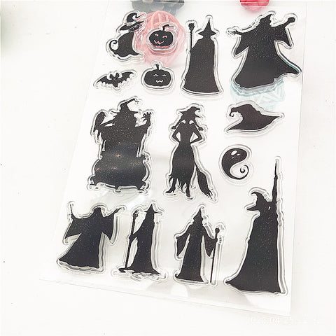 Inlovearts Halloween Wizards and Witches Clear Stamps