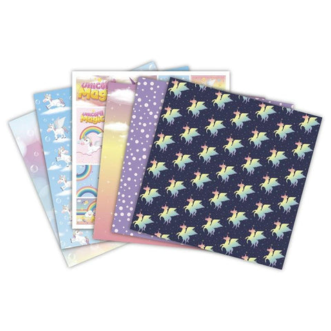 6 Inches Magical Unicorn Theme Background Paper