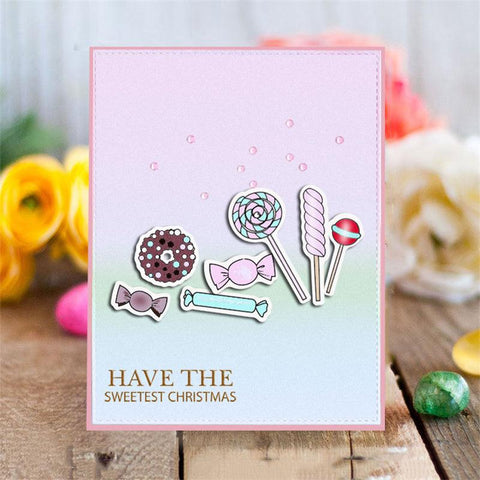 Inloveartshop Candy Theme Multiple Candies Dies with Stamps Set