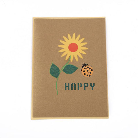 Inloveartshop Flowers And Insects 3D Card