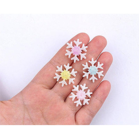 Christmas Snowflake Resin Accessories DIY Materials Gloves Hair Accessories Accessories
