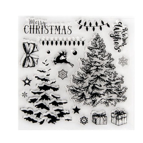 Inloveartshop Christmas Tree and Little Decorations Dies with Stamps Set