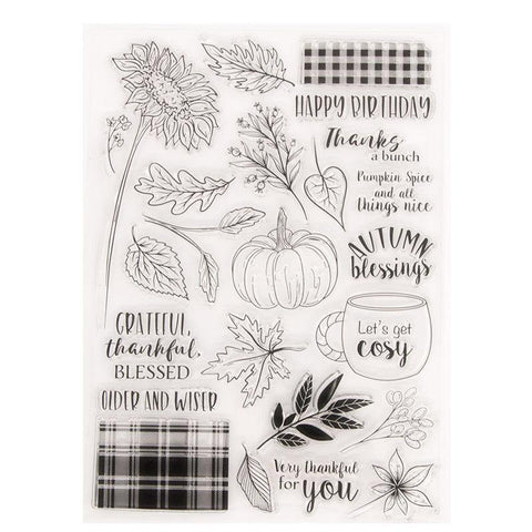 Inloveartshop Beautiful Flowers Nature Series Dies with Stamps Set
