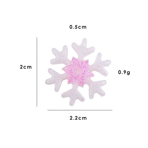 Christmas Snowflake Resin Accessories DIY Materials Gloves Hair Accessories Accessories
