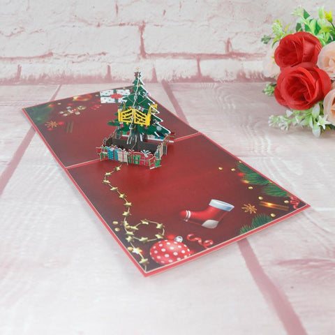 Inloveartshop Christmas Tree 3D Pop Up Greeting Cards