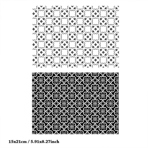 Inlovearts Patterned Tiles Clear Stamps
