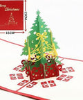 Christmas Tree Three-dimensional Greeting Card - Inlovearts