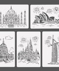 Sailing Hotel Pattern Layering Stencils - Inlovearts