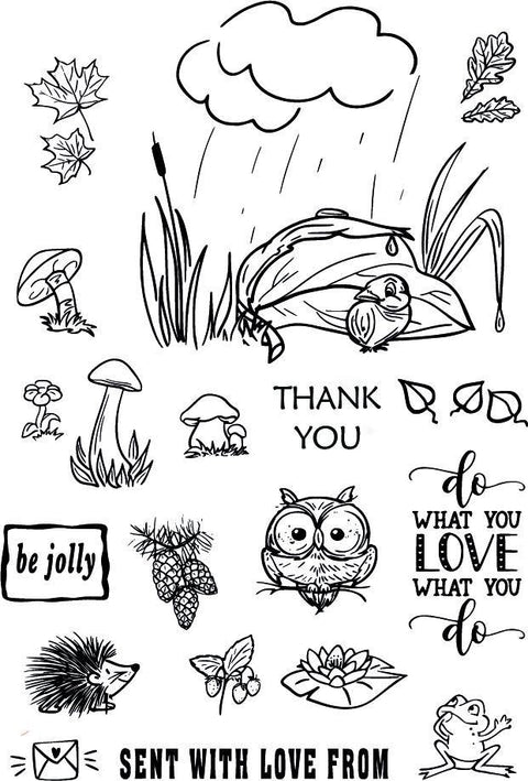 Lovely Animals & Plants Decor Stamps