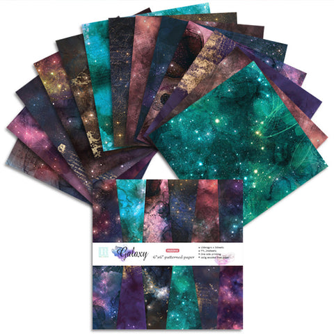 Inlovearts 24PCS  6" Universe DIY Scrapbook & Cardstock Paper