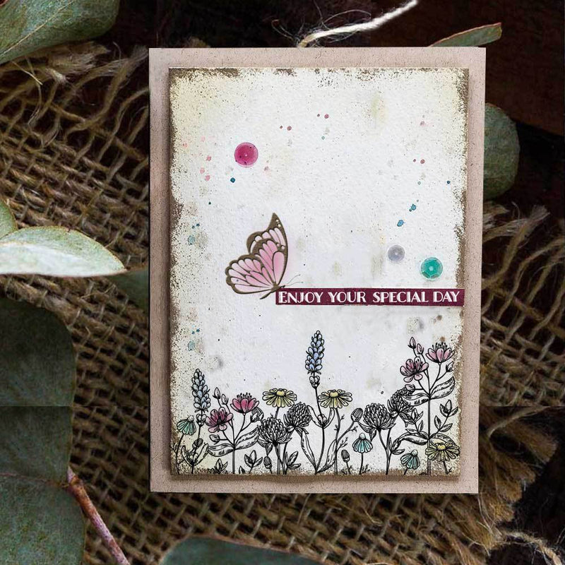Inlovearts Various Butterflies Clear Stamps