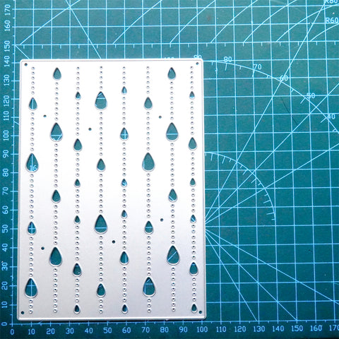 Inlovearts Water Drops Background Board Cutting Dies