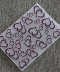 1PCS Plastic Heart Shaped  Embossing Folder - Inlovearts