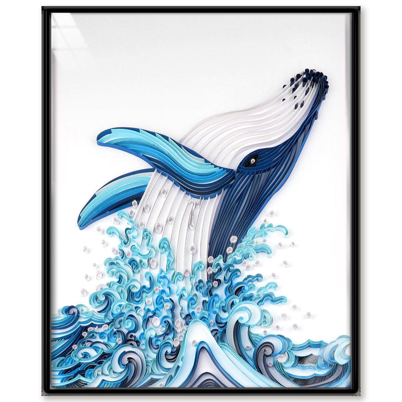 Paper Filigree painting Kit - Jumping Whale ( 16*20 inch )