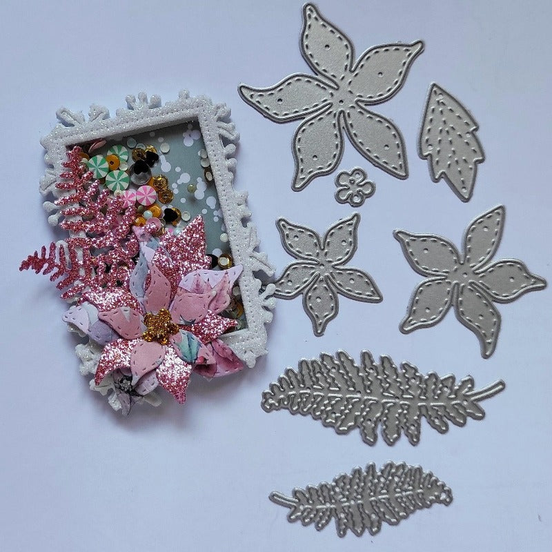 Inloveartshop Beautiful Christmas Series Flowers 3D Cutting Dies