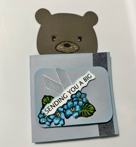 Inlovearts 3D Flexible Bear Envelop Metal Cutting Dies