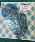 Large Elegant Feather  Dies - Inlovearts