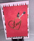1PCS Plastic Heart Shaped  Embossing Folder - Inlovearts