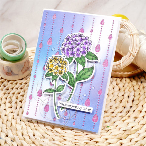 Inlovearts Water Drops Background Board Cutting Dies