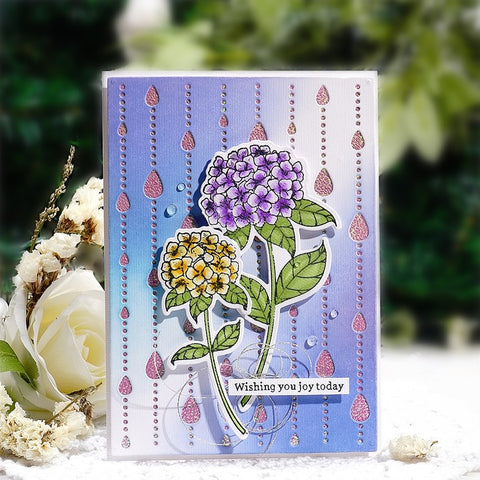Inlovearts Water Drops Background Board Cutting Dies