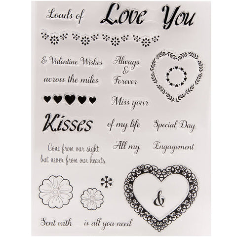 Inlovearts Valentine's Day Theme Dies with Stamps Set