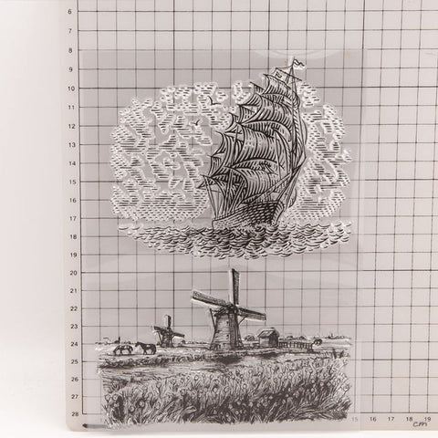 Inlovearts Boats & Windmills Clear Stamps