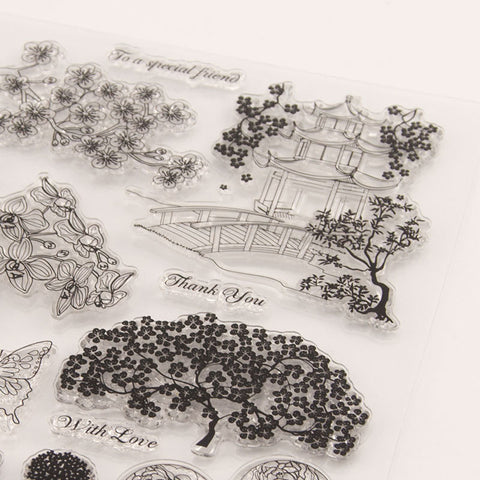 Inlovearts Flower & Tree Clear Stamps