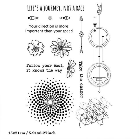 Inlovearts Arrow Head Clear Stamps