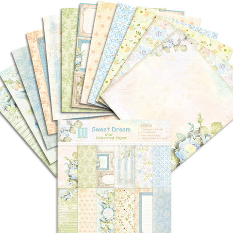 Inlovearts 24PCS  6" Sweet Dream Theme Scrapbook & Cardstock Paper