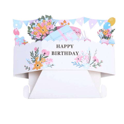 Inlovearts Happy Birthday Gift 3D Greeting Card