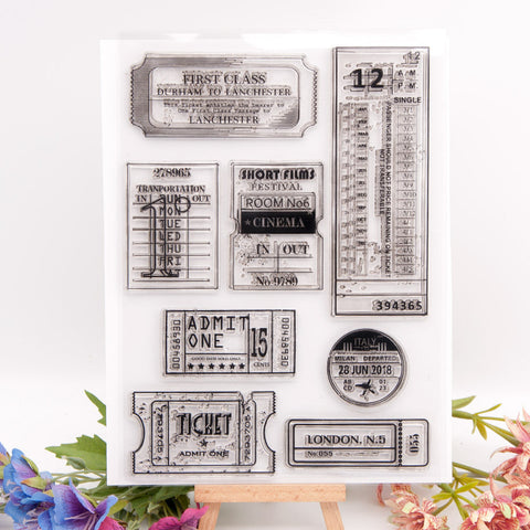 Inlovearts Cinema Tickets Clear Stamps