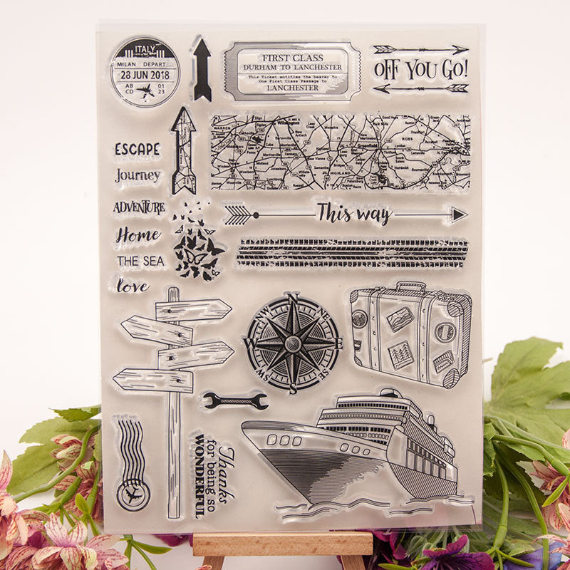 Inlovearts Road Sighs Clear Stamps