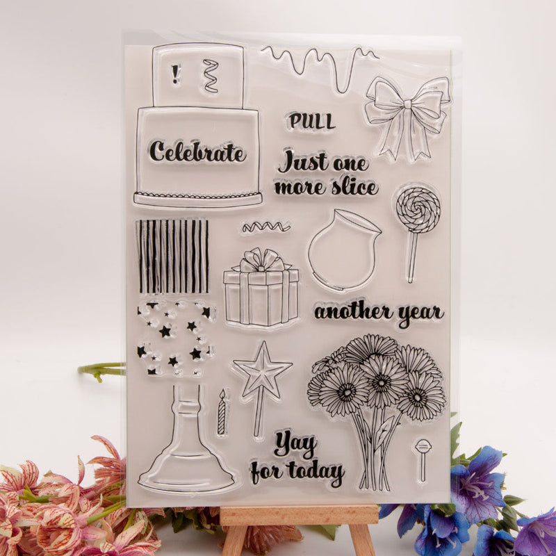 Inlovearts Birthday Theme Clear Stamps