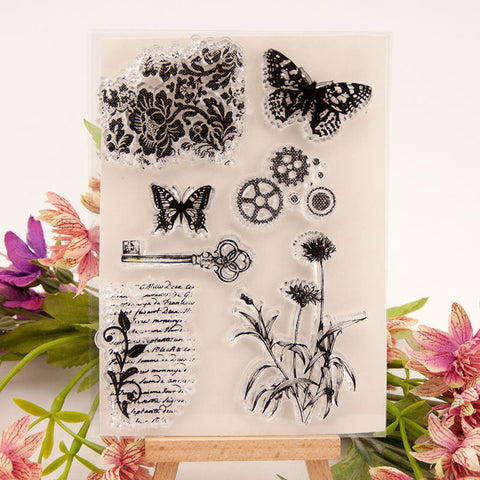 Inlovearts Butterfly Theme Clear Stamps