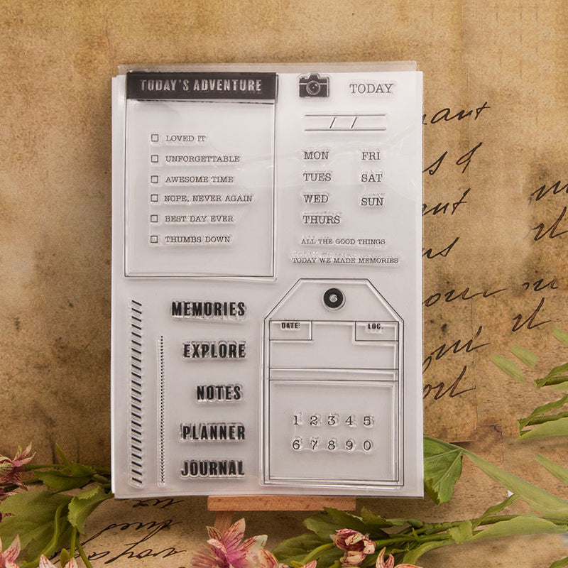 Inlovearts Notes Decor Clear Stamps