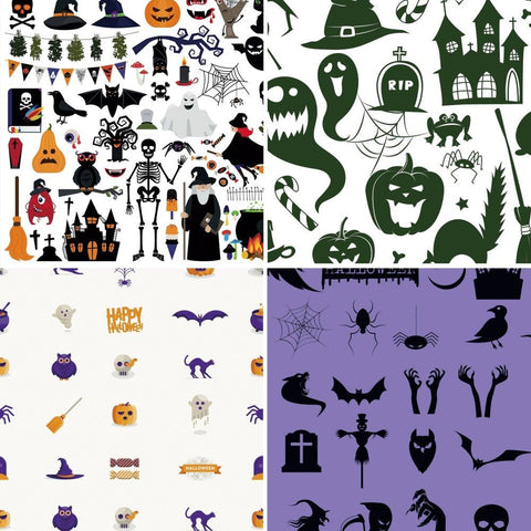 6 Inches Funny Halloween Series Background Paper 