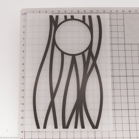 Inlovearts Circle & Line Pattern Embossing Folder