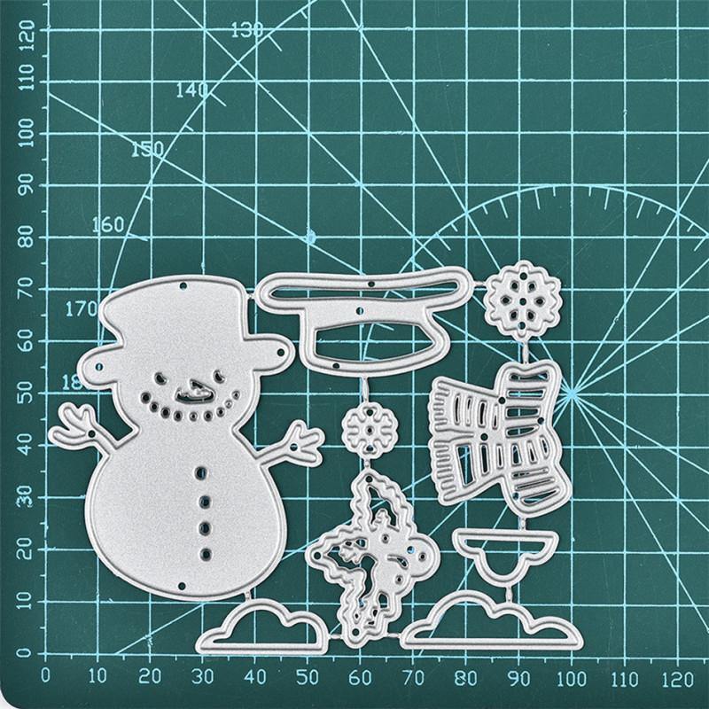 Cute Christmas Snowman Decor Dies - Inlovearts
