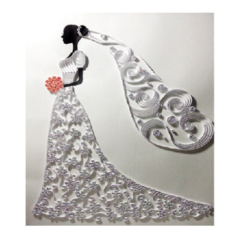 Paper Quilling Decoration Handmade Wall Art Design Unique Gift - A4 Size