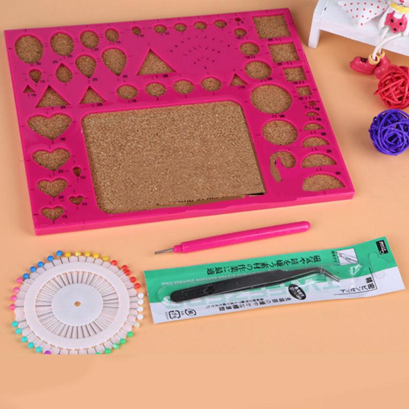 4Pcs Paper Quilling Tool Kit Papercraft Tool DIY Mould Board